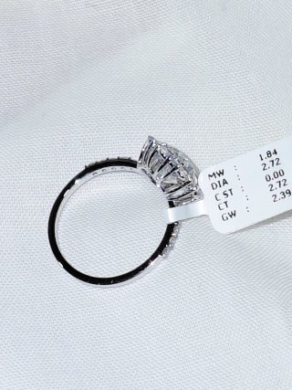 Anillo Diamantes Lab 2.72ct Oro 14k