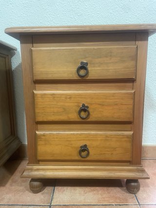 Sinfonier con joyero y espejo de madera