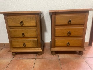 Sinfonier con joyero y espejo de madera