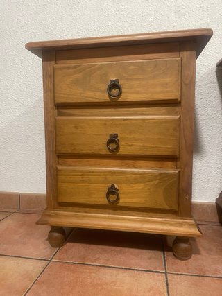 Sinfonier con joyero y espejo de madera