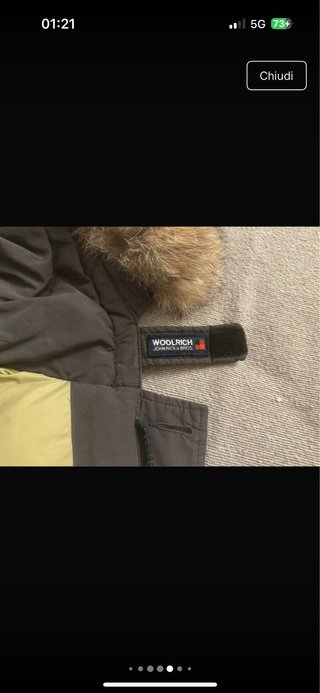 Woolrich parka grigia taglia XS