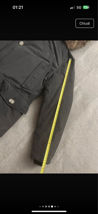 Woolrich parka grigia taglia XS