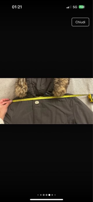 Woolrich parka grigia taglia XS