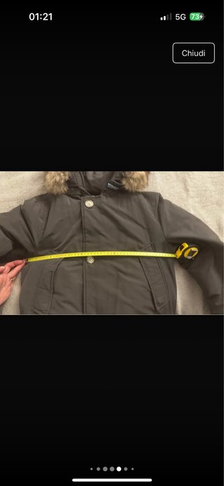 Woolrich parka grigia taglia XS