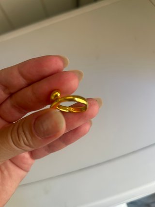 Anillo chapado en Oro 14k Gota