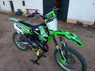 Kawasaki KX125 Motocross Verde/Blanco