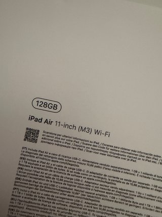 iPad Air M3 128GB Azul wifi