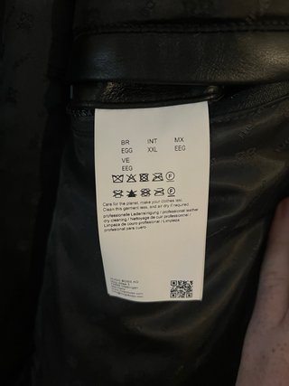 Chaqueta Cuero Hugo Boss Talla XXL