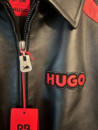 Chaqueta Cuero Hugo Boss Talla XXL