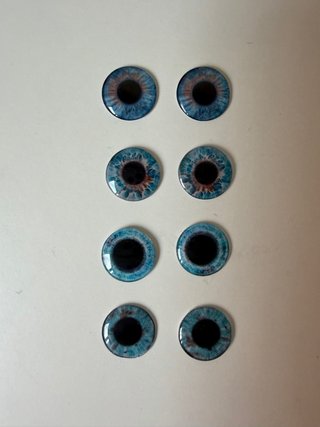 4 pares ojos cristal 14mm Blythe