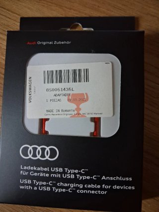 Cavo USB Type-C/C originale Audi