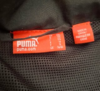 Coupe-vent Puma Noir S Big Logo Jacket Track Top H