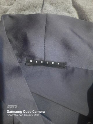 Camicia Sisley Raso Maniche Lunghe Tg M
