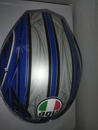 Casco AGV K4 Virus Azul