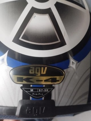 Casco AGV K4 Virus Azul