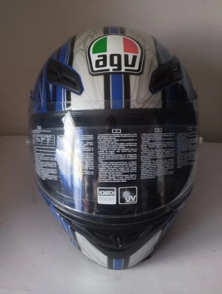 Casco AGV K4 Virus Azul