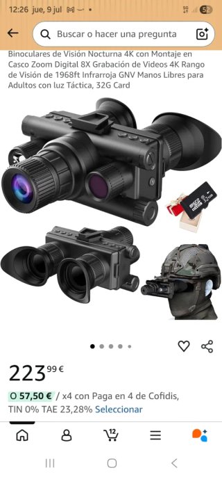 Binocolo Visione Notturna 4K Zoom 8X