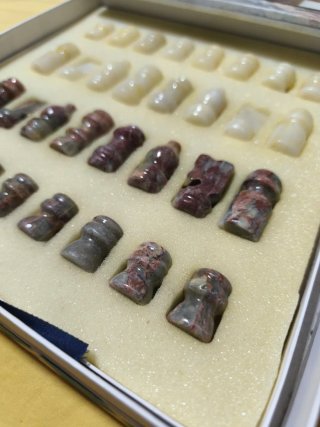 Tablero de ajedrez de mármol