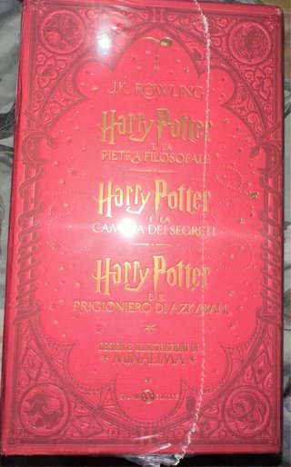 cofanetto della trilogia di Harry Potter illustrat