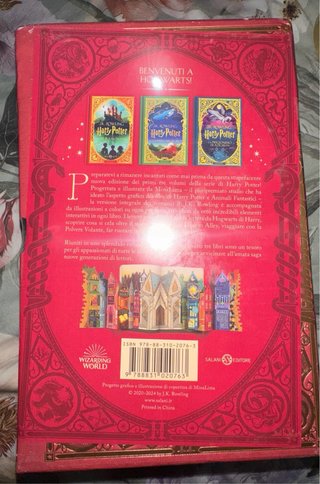 cofanetto della trilogia di Harry Potter illustrat