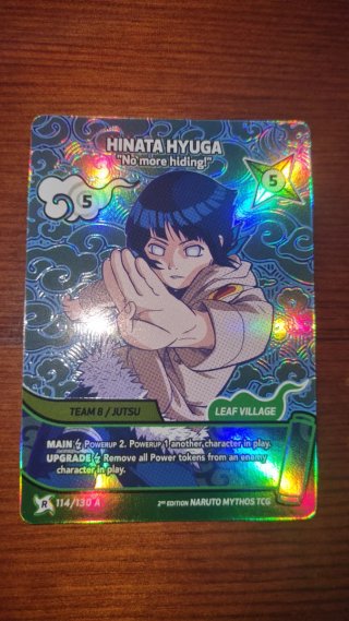 Carta Hinata (Rare Art) Naruto Mythos TCG