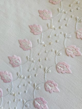 Lenzuolo puro lino con federa rosa