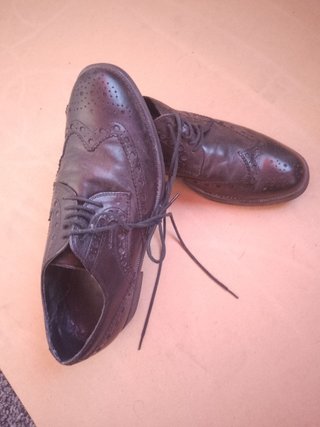 Scarpe uomo pelle brogue nere geox 41 italy