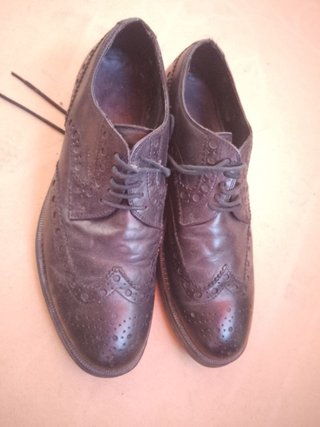 Scarpe uomo pelle brogue nere geox 41 italy