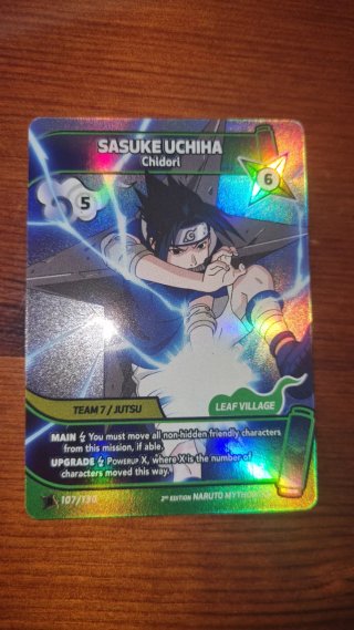 Carta Naruto Sasuke Uchiha HOLO 107/130