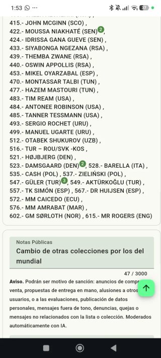 Cambio cromos Panini Adrenalyn XL Mundial 2026