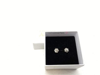 pendientes oro 18k con piedra con diamante