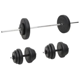 Set Bilanciere e Manubri con Dischi 60 kg Allenamento Corpo