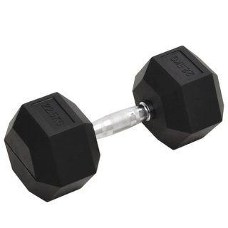Manubrio 22,5 kg Ghisa Nero in Acciaio Cromato Rivestimento