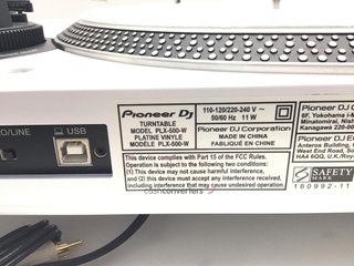 giradiscos pioneer plx-500w