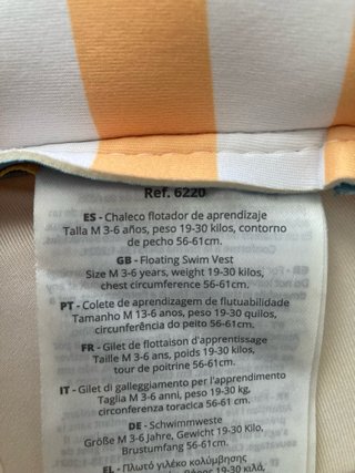 Chaleco flotador Saro 19-30kg
