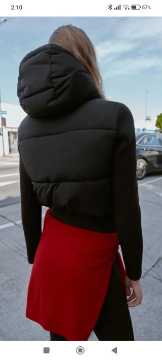 Cazadora acolchada Zara combinada