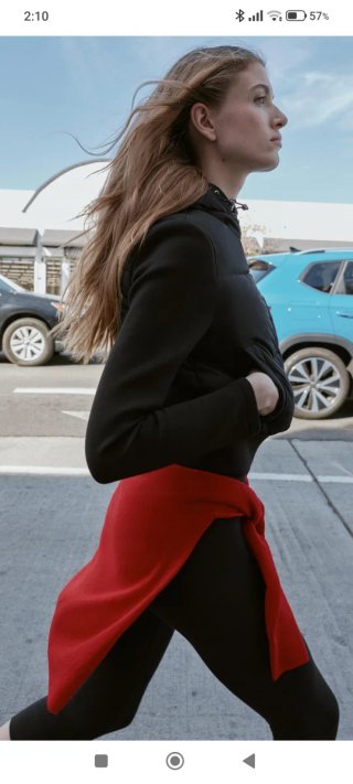 Cazadora acolchada Zara combinada