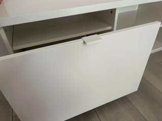 Mueble TV IKEA BYÅS blanco – Como nuevo