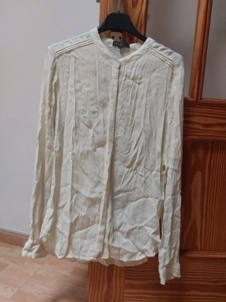 Blusa Pezzo Beige Manga Larga
