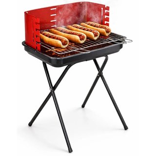 Barbecue da Viaggio Pieghevole Carbonella Rettangolare