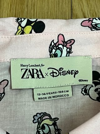 Camisa Disney x Zara Talla 14-15 Años