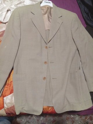 Chaqueta americana Cortefiel beige Talla M