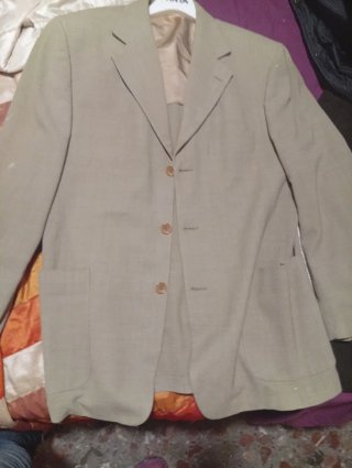 Chaqueta americana Cortefiel beige Talla M