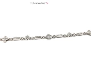 pulsera plata 925mm con piedra con circonita