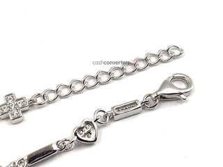 pulsera plata 925mm con piedra con circonita