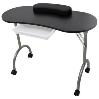 Tavolo Pieghevole per Manicure con Ruote 90 x 37 x 68 cm