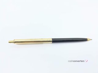 boligrafo paper mate dorada y negra