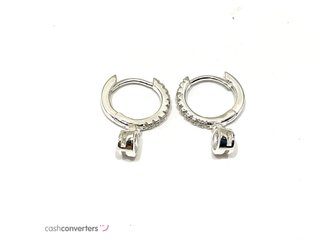 argollas plata 925mm con piedra con circonita