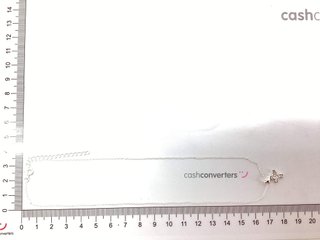 cadena plata 925mm con piedra con circonita 19cm