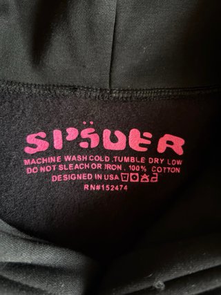 Sudadera Spider Batch 5555 Negra Talla M